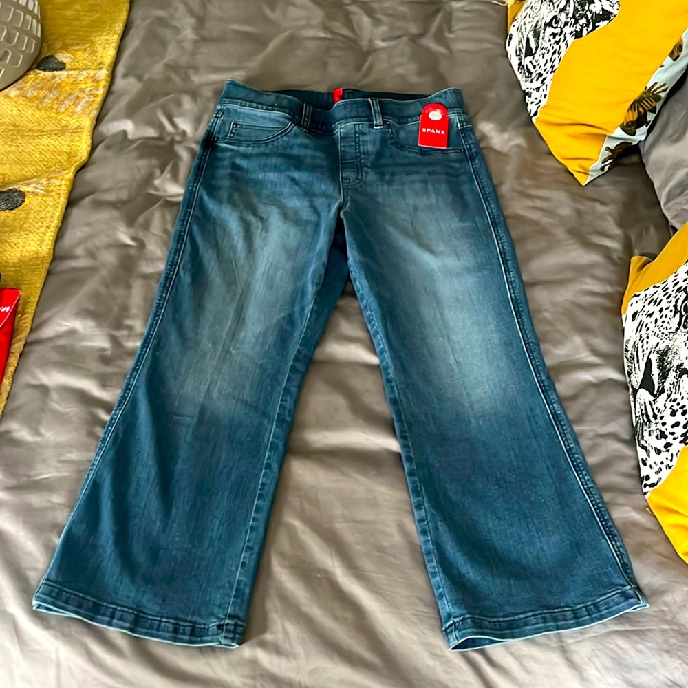 Spanx Denim kick flare in Vibtage Indigo